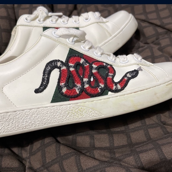 Gucci Men's Ace embroidered "snake" | white |sneaker size 9 - Picture 9 of 12